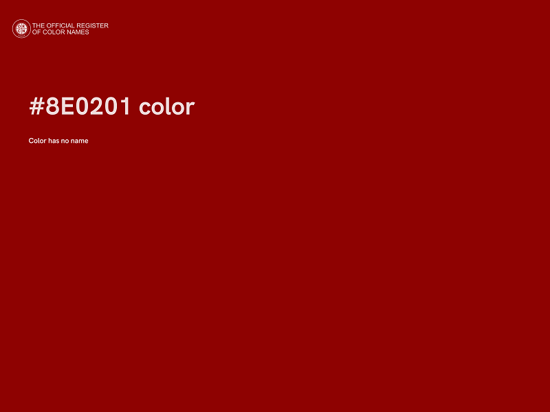 #8E0201 color image
