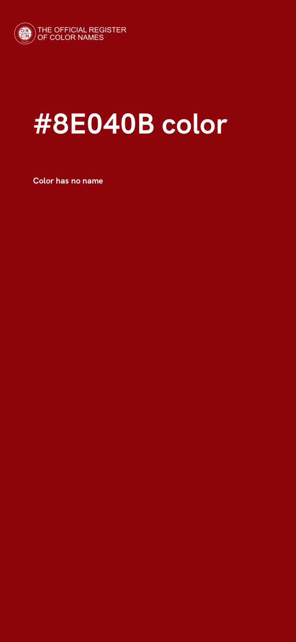 #8E040B color image