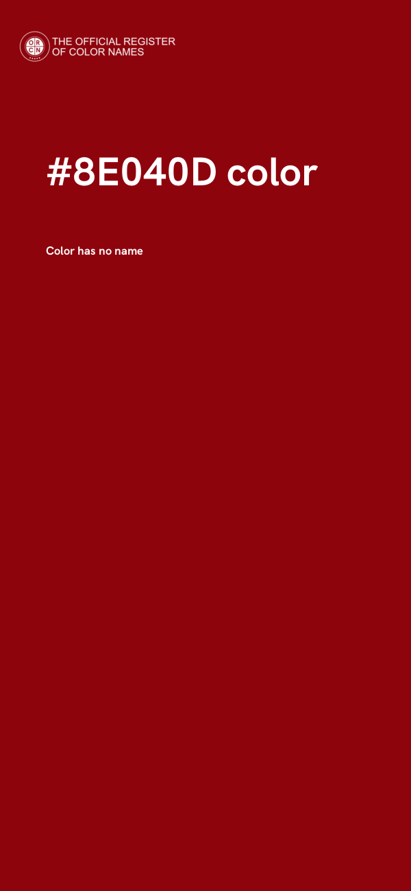 #8E040D color image