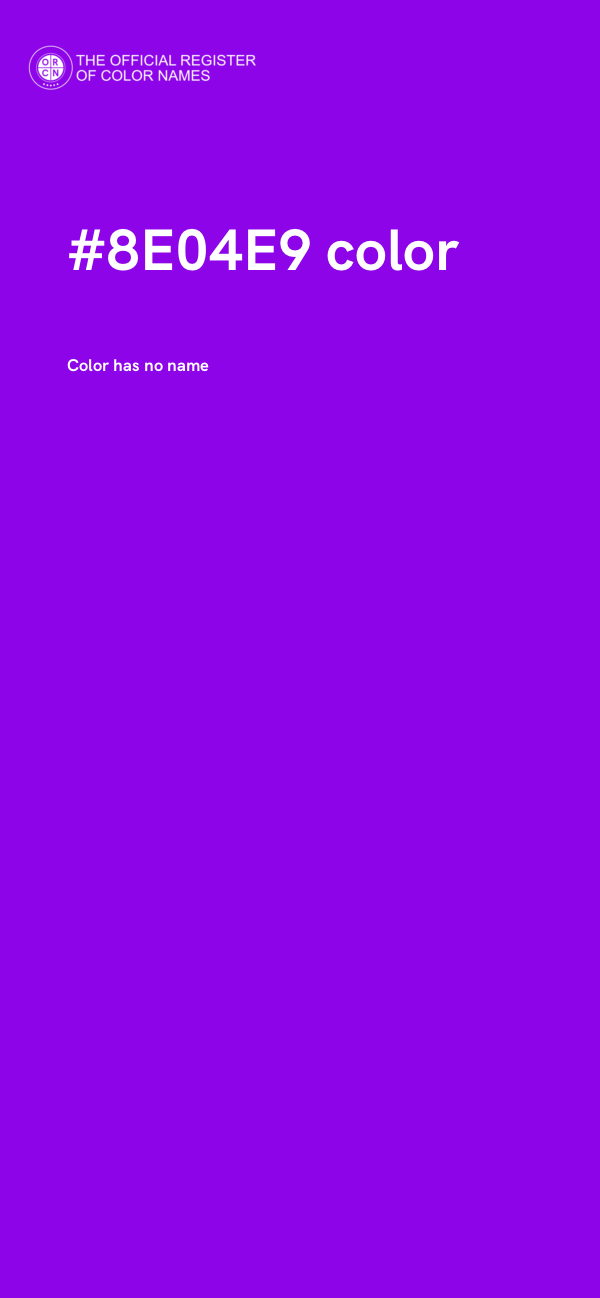 #8E04E9 color image