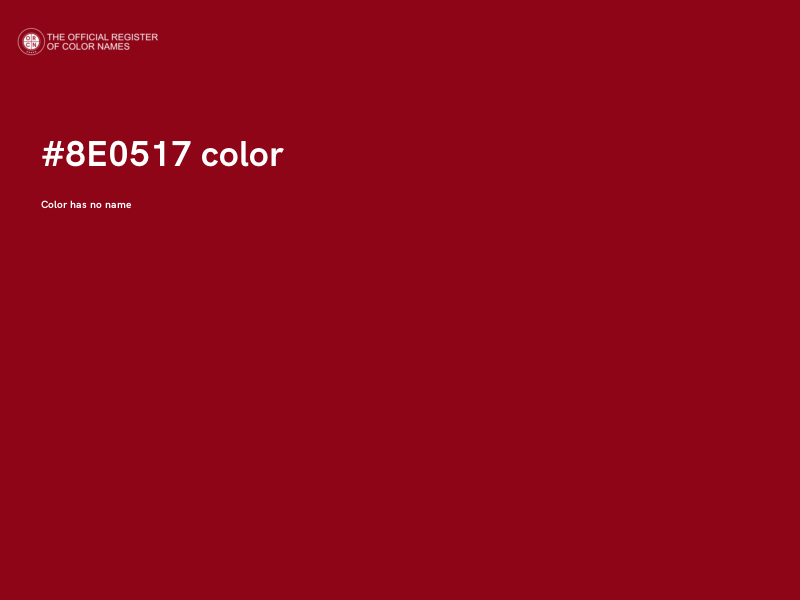 #8E0517 color image