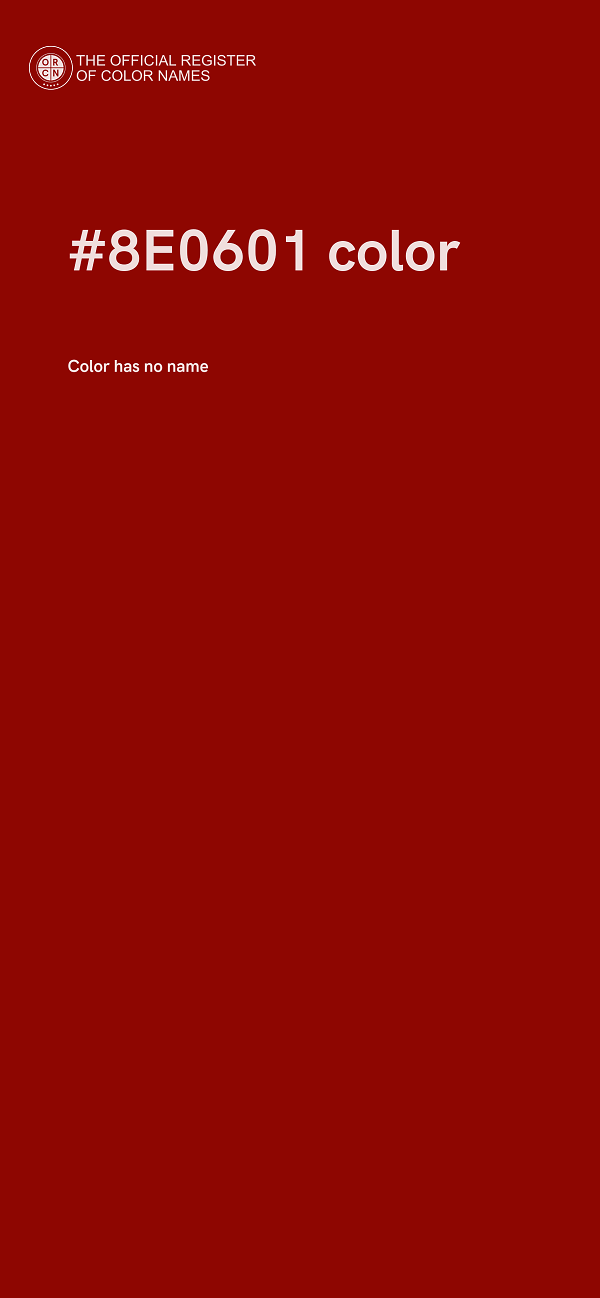 #8E0601 color image