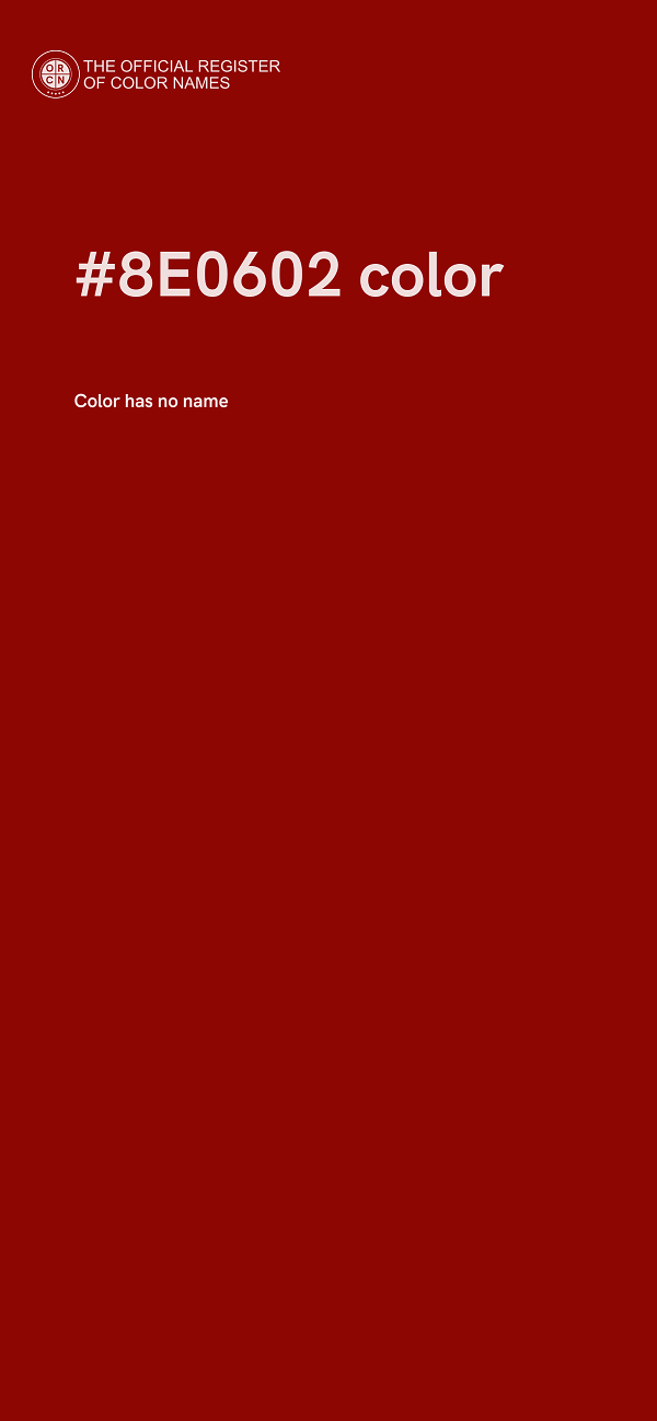 #8E0602 color image