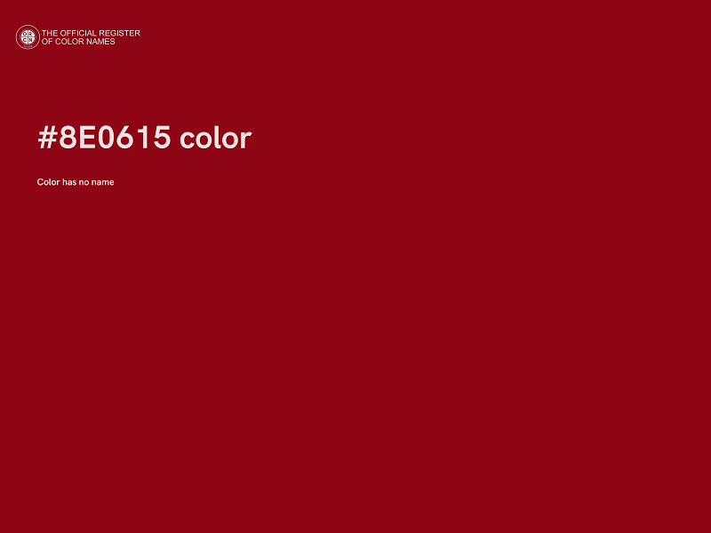 #8E0615 color image