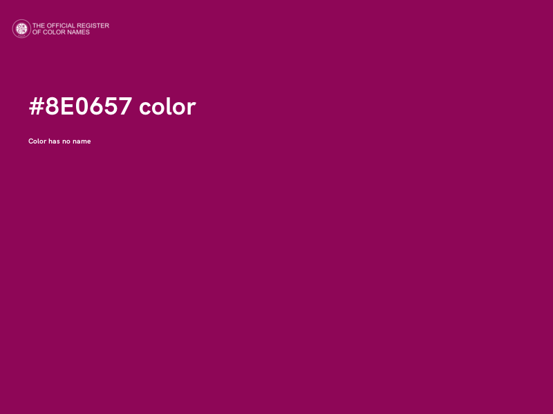 #8E0657 color image