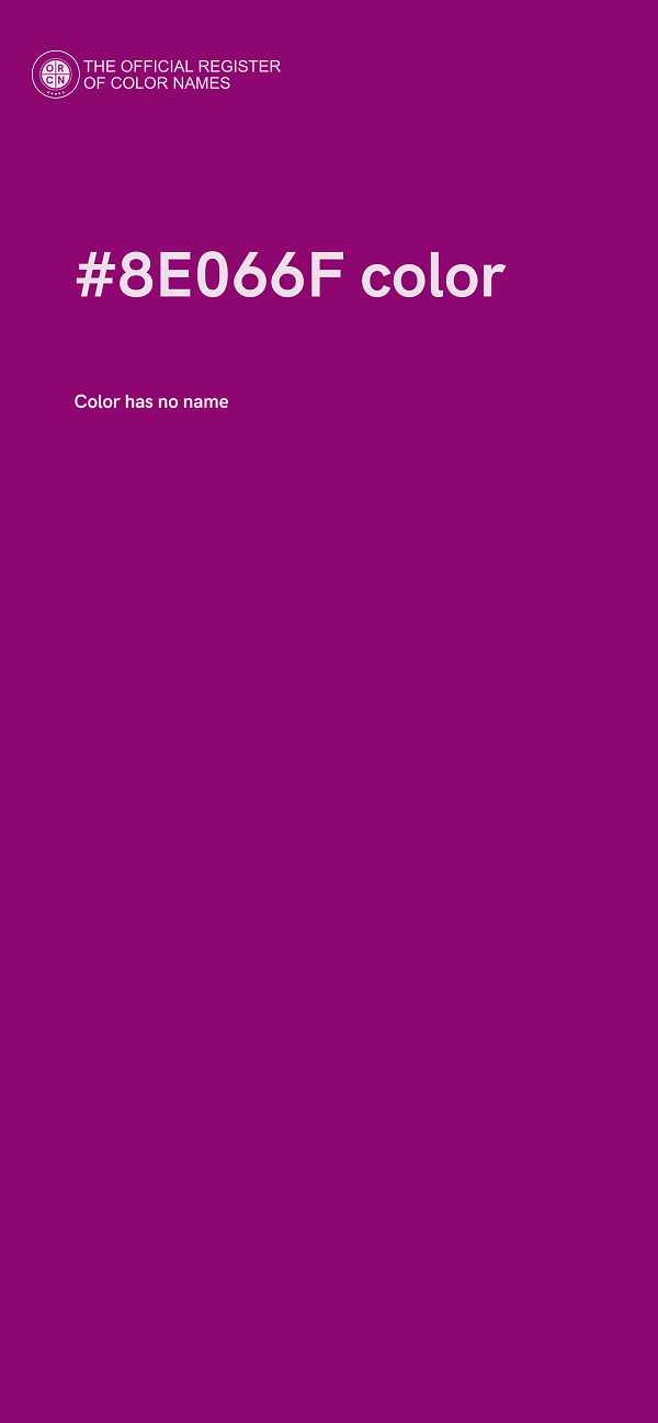 #8E066F color image