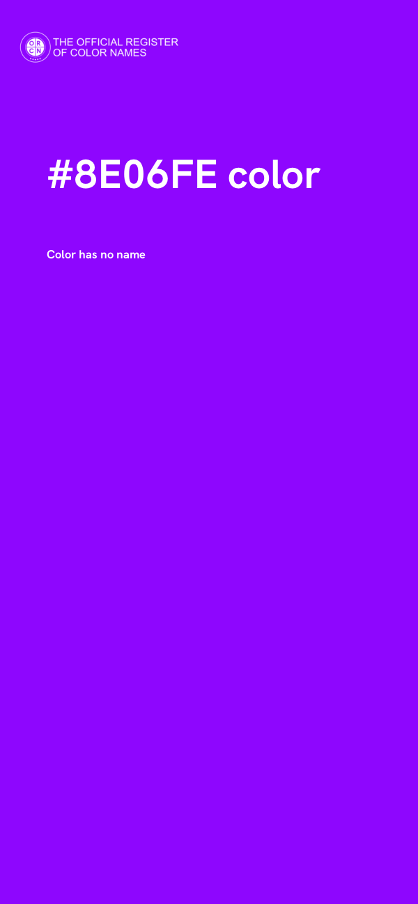 #8E06FE color image