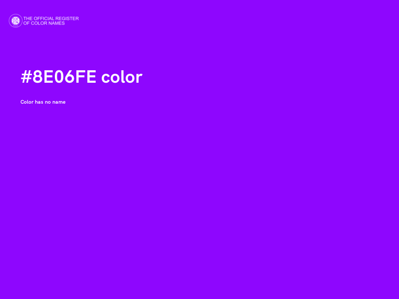#8E06FE color image