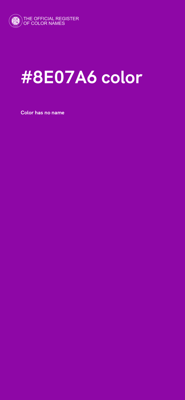 #8E07A6 color image