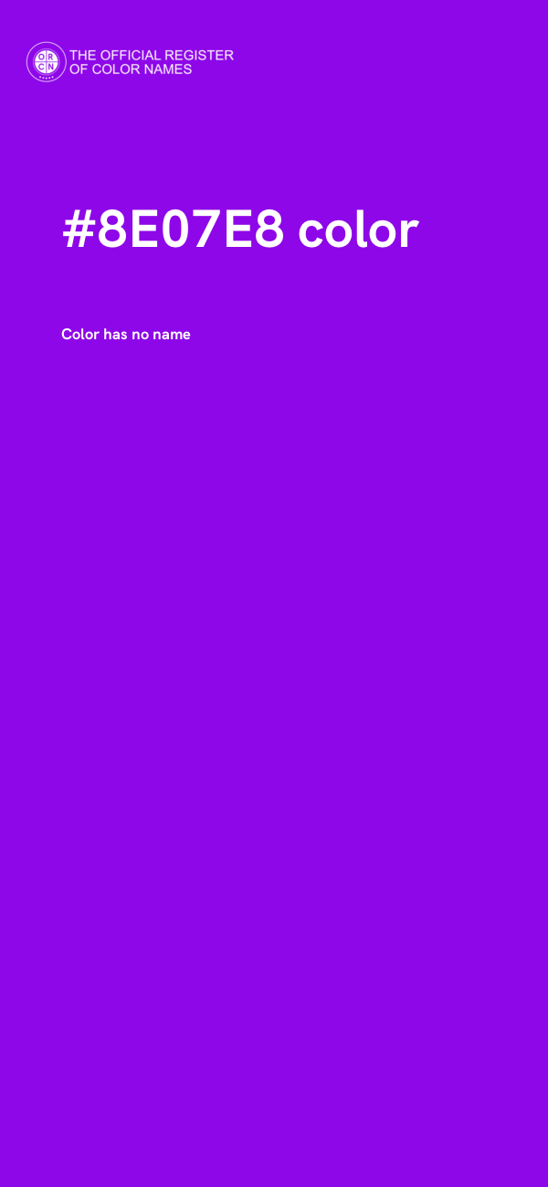 #8E07E8 color image