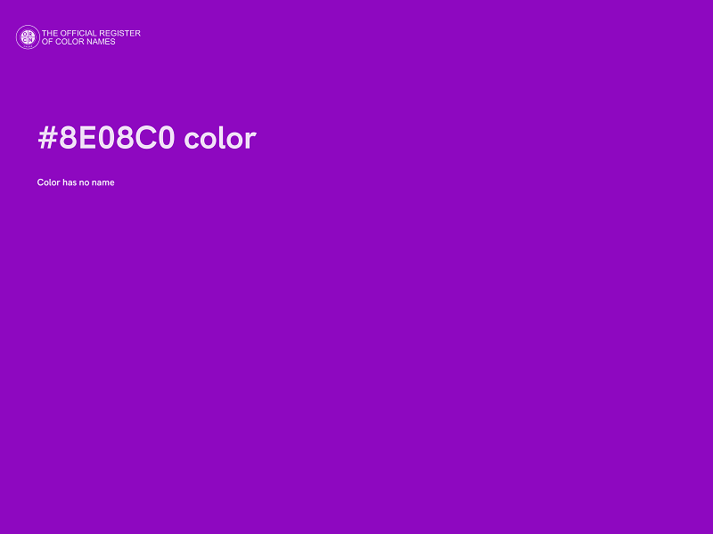 #8E08C0 color image