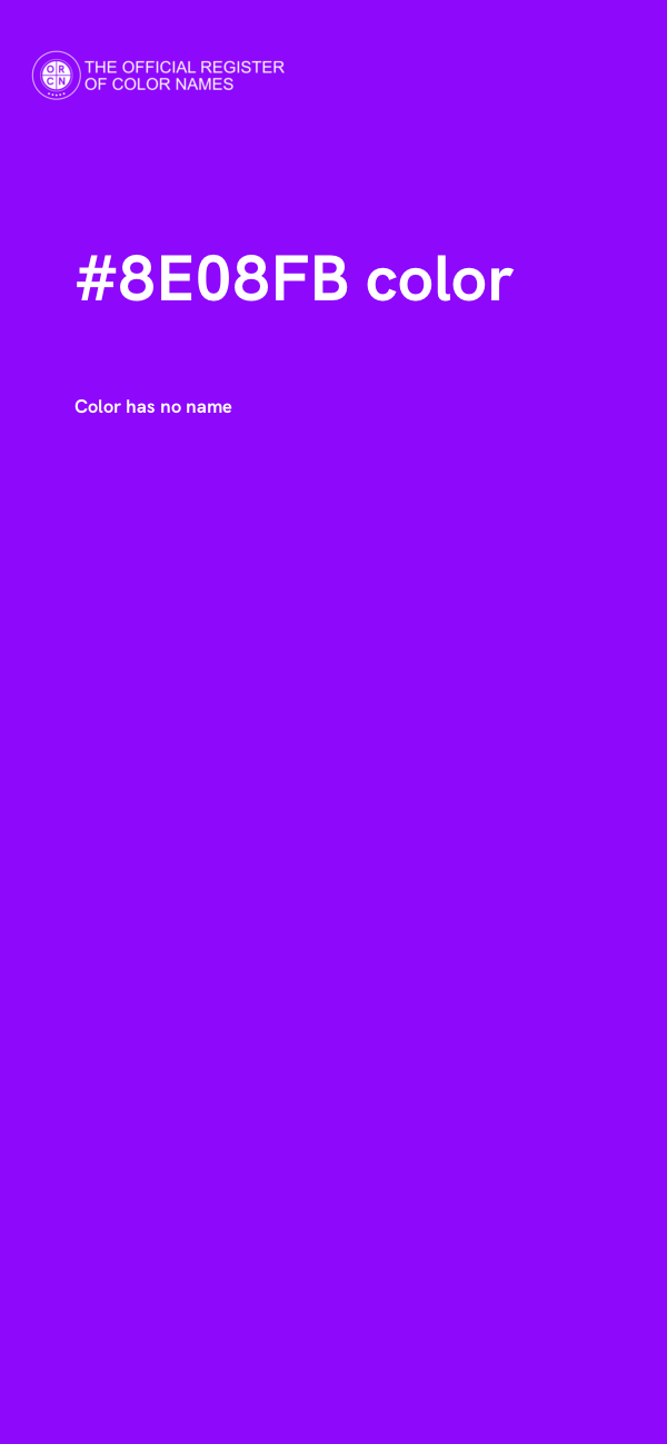 #8E08FB color image