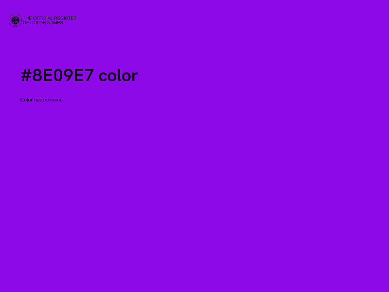 #8E09E7 color image