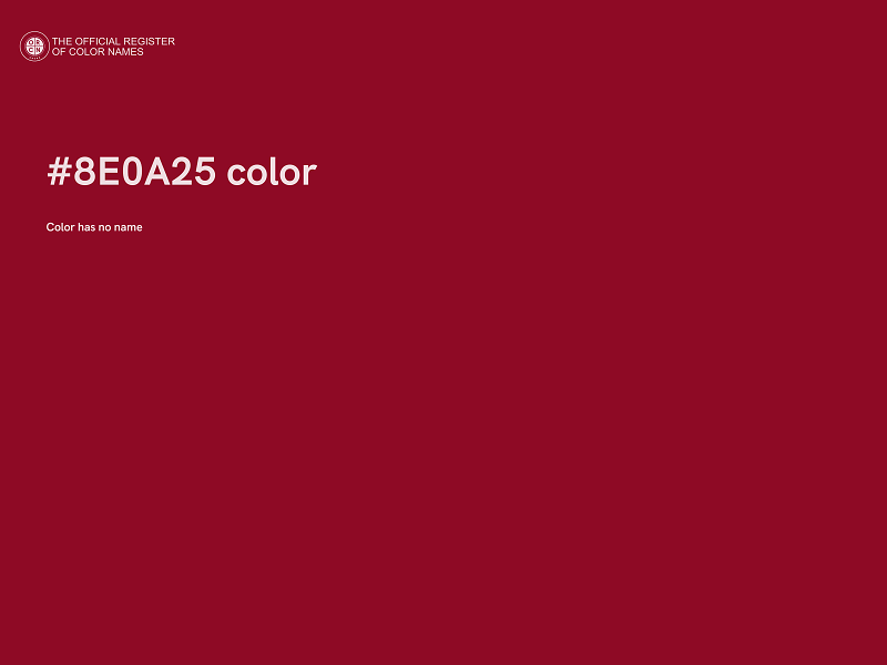 #8E0A25 color image