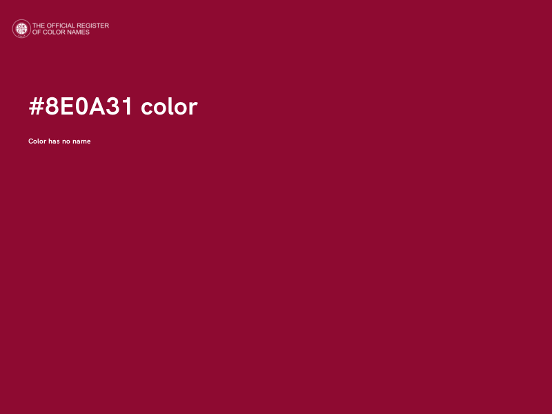 #8E0A31 color image