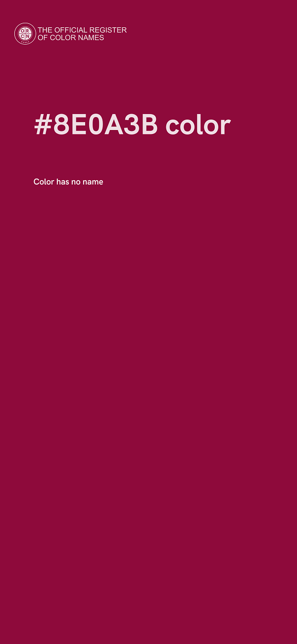 #8E0A3B color image