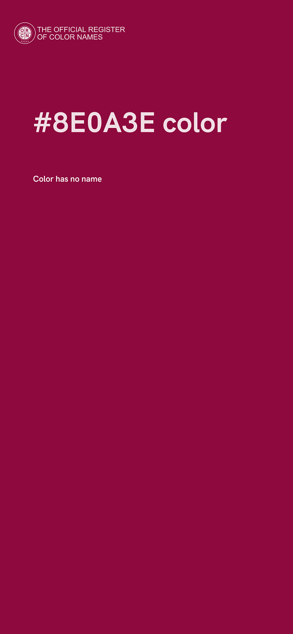 #8E0A3E color image