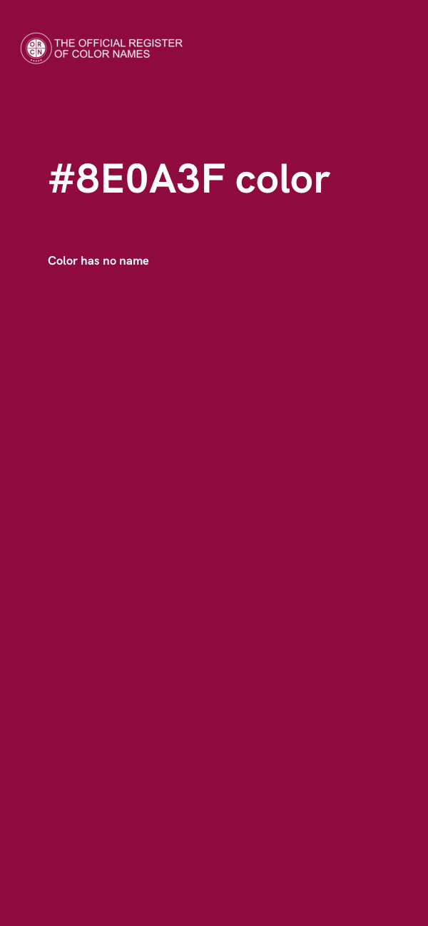 #8E0A3F color image