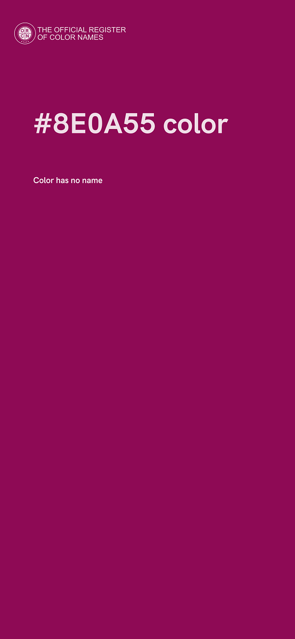 #8E0A55 color image