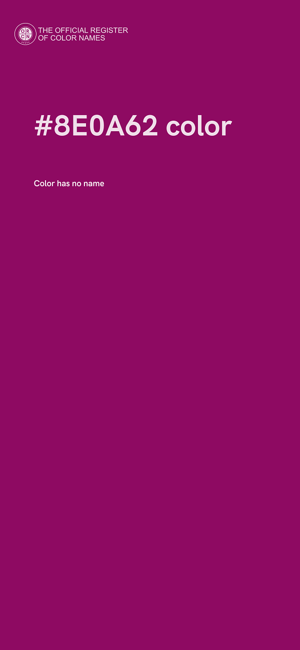 #8E0A62 color image
