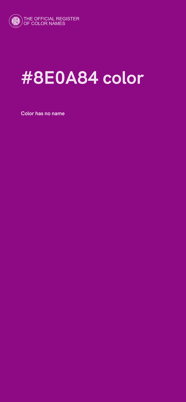 #8E0A84 color image