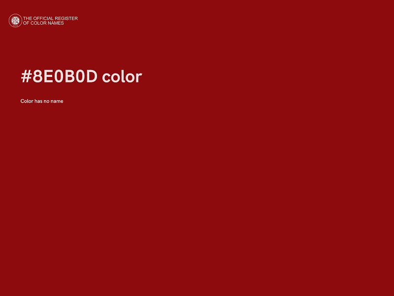 #8E0B0D color image