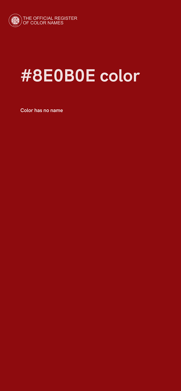 #8E0B0E color image