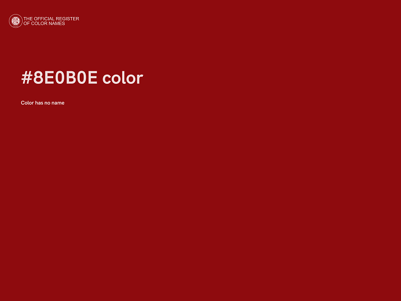 #8E0B0E color image