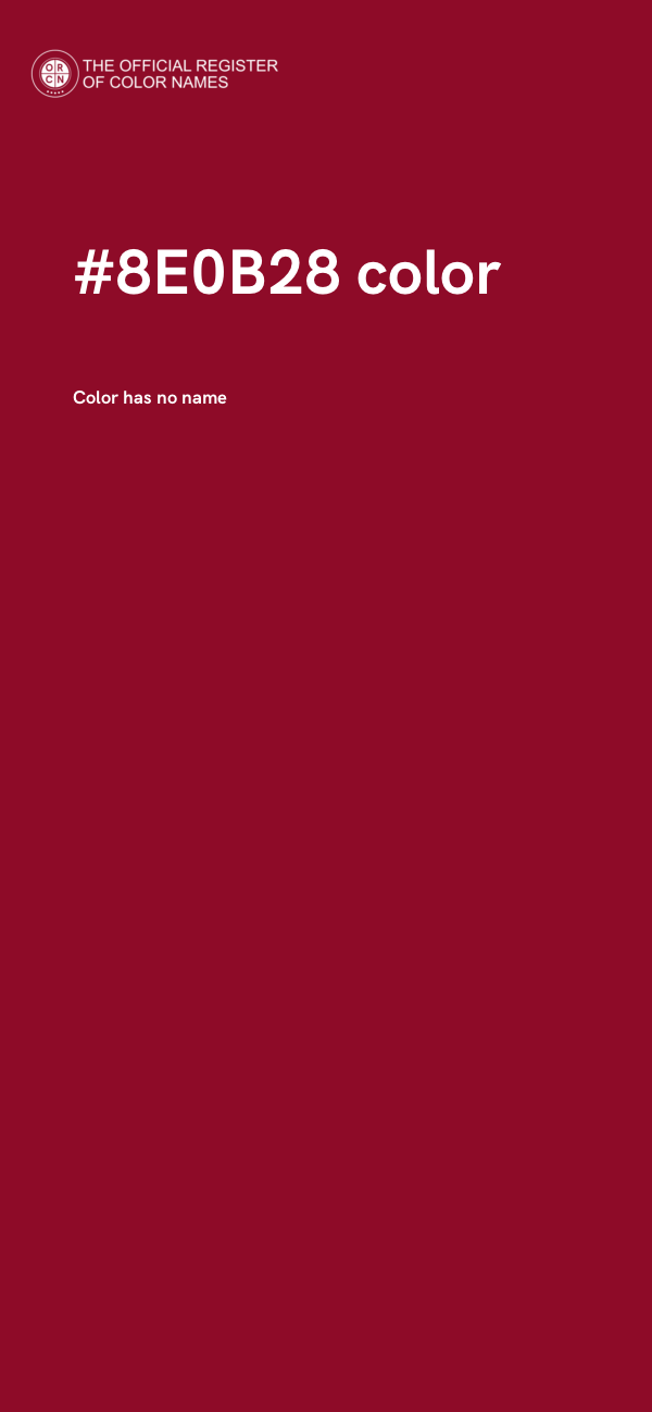 #8E0B28 color image