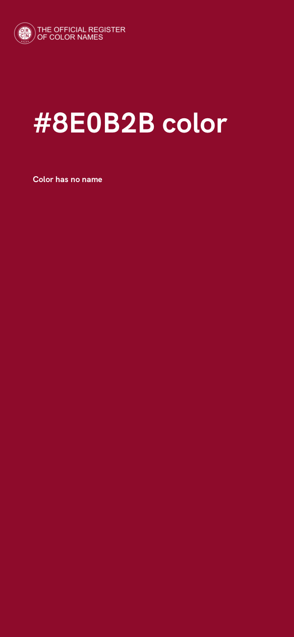 #8E0B2B color image