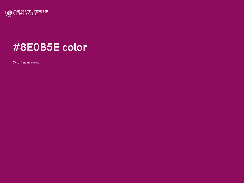 #8E0B5E color image