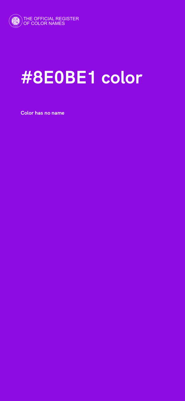 #8E0BE1 color image