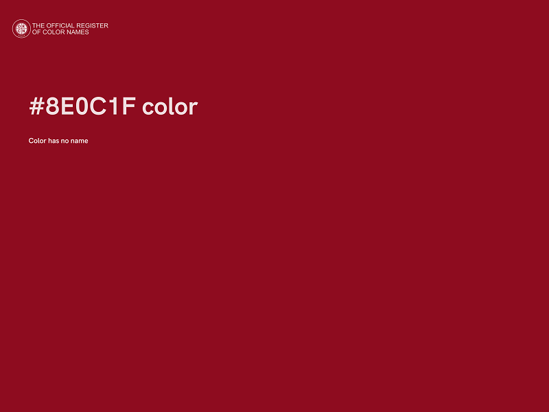 #8E0C1F color image