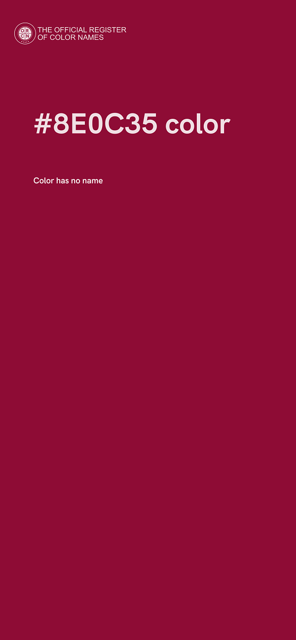 #8E0C35 color image