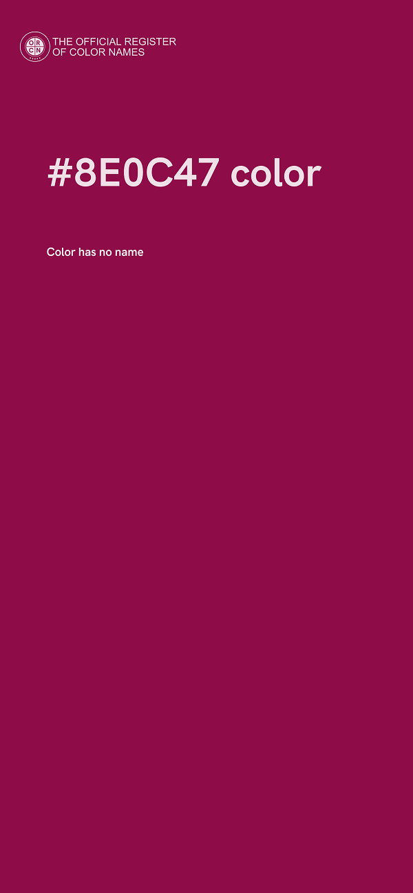 #8E0C47 color image