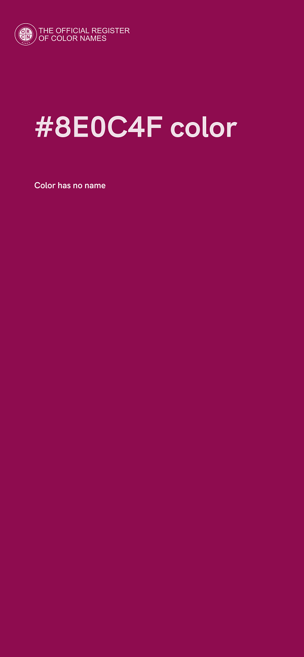 #8E0C4F color image