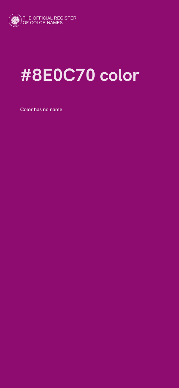 #8E0C70 color image