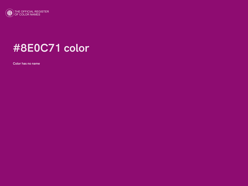 #8E0C71 color image