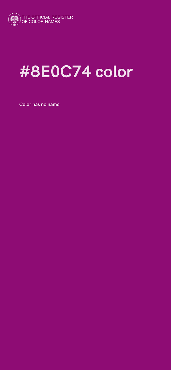 #8E0C74 color image