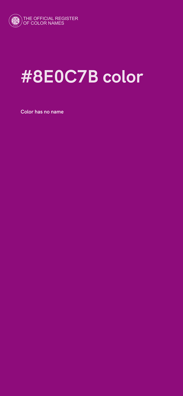 #8E0C7B color image