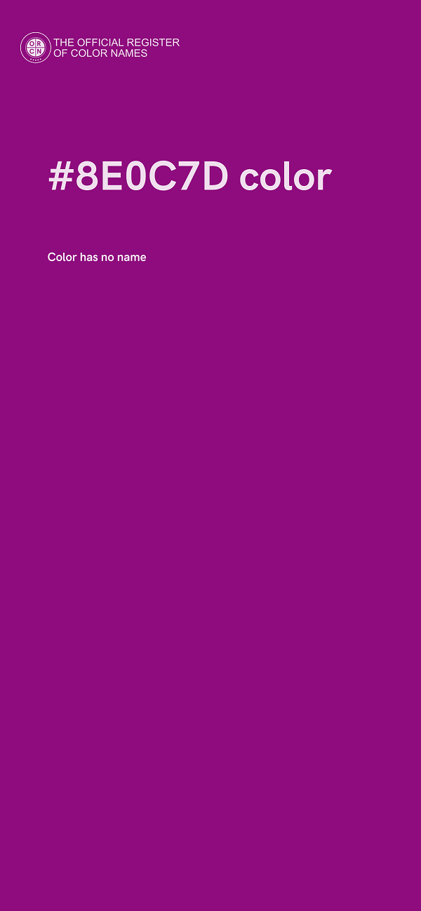 #8E0C7D color image