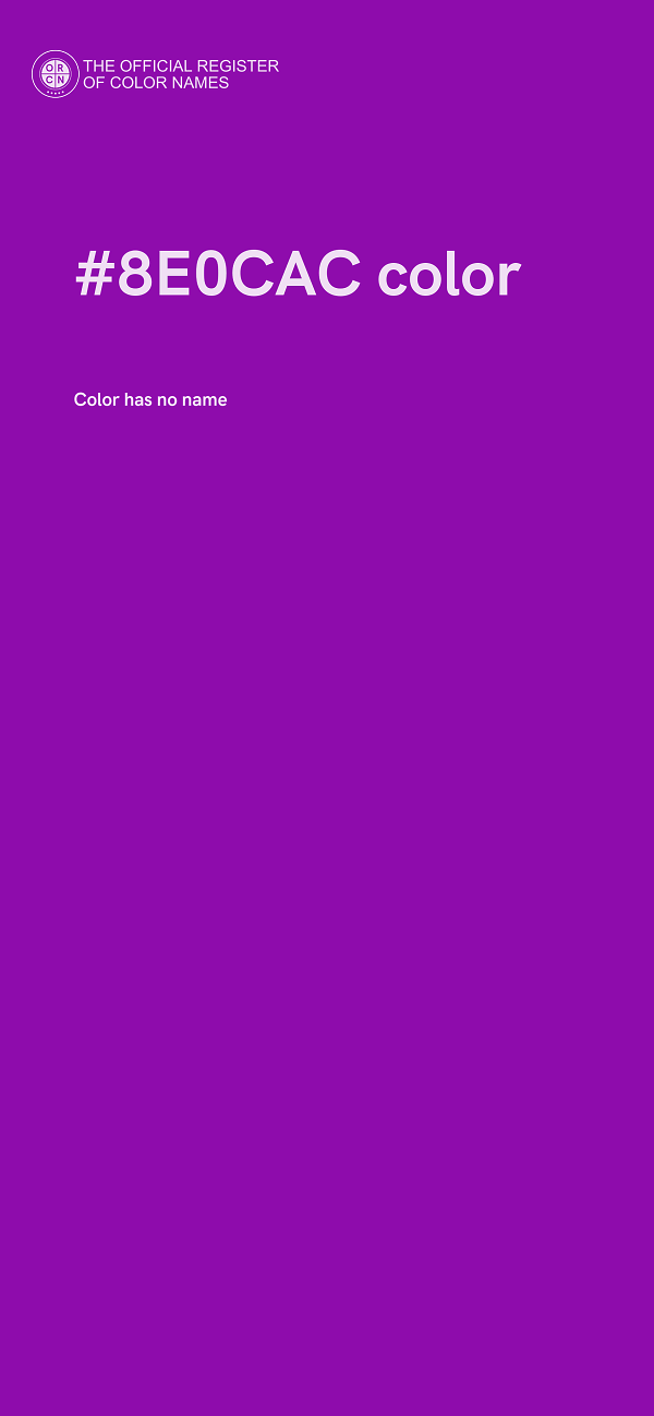 #8E0CAC color image