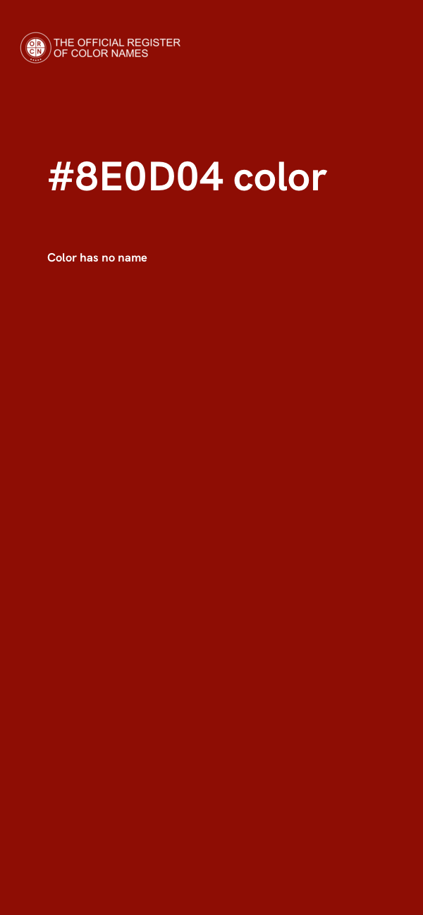 #8E0D04 color image