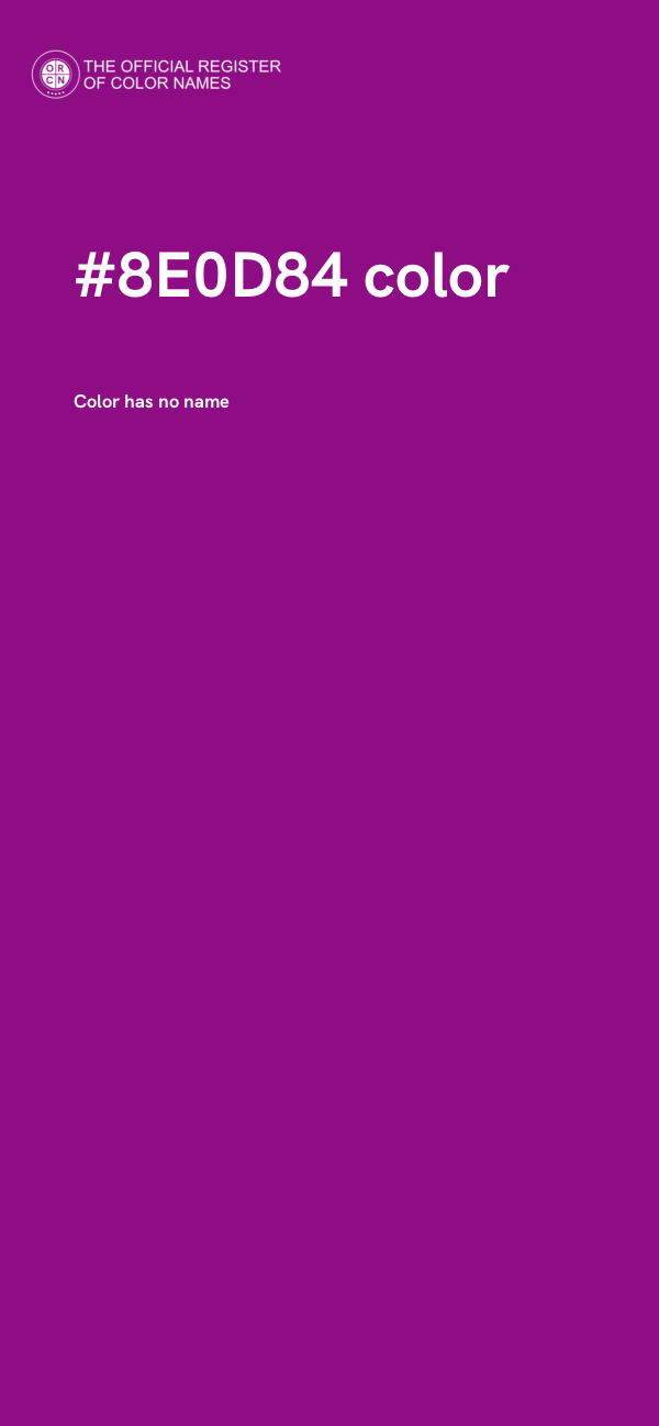 #8E0D84 color image