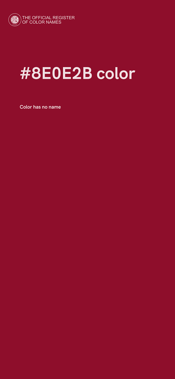 #8E0E2B color image