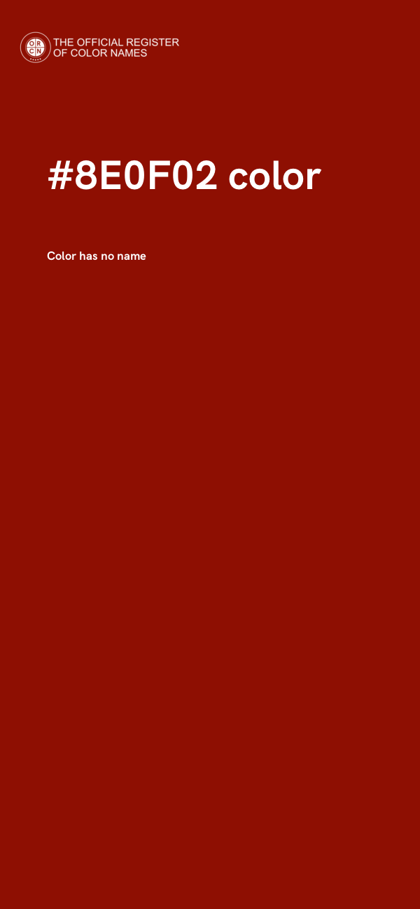 #8E0F02 color image