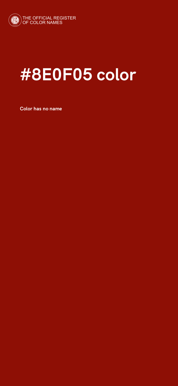 #8E0F05 color image