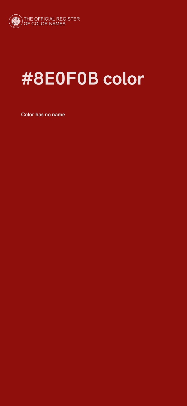 #8E0F0B color image