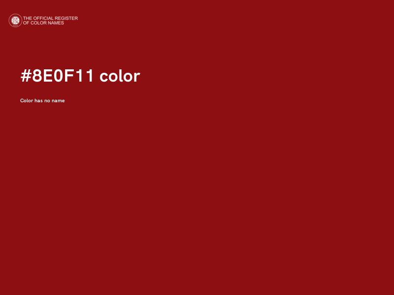 #8E0F11 color image