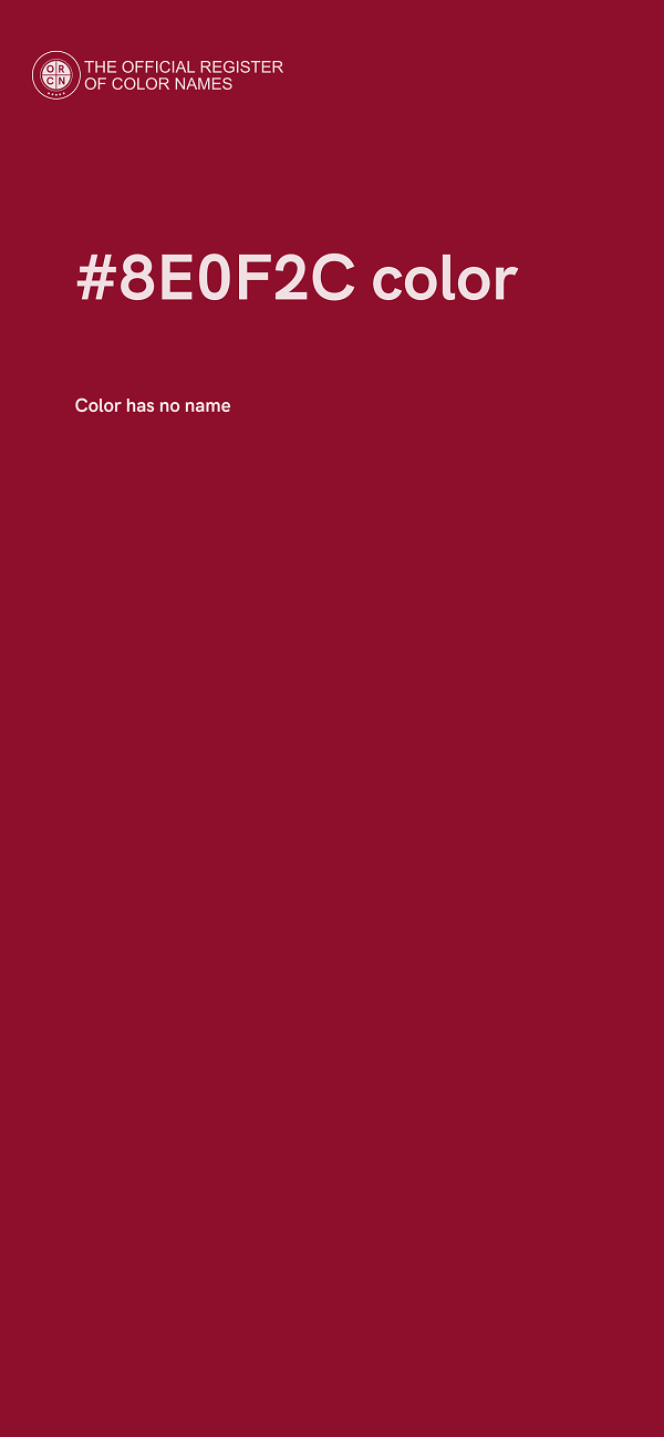#8E0F2C color image